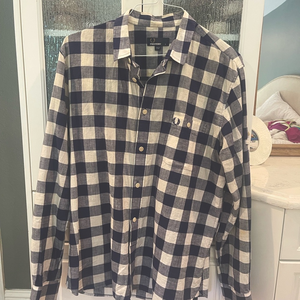 Fred perry button up shirt